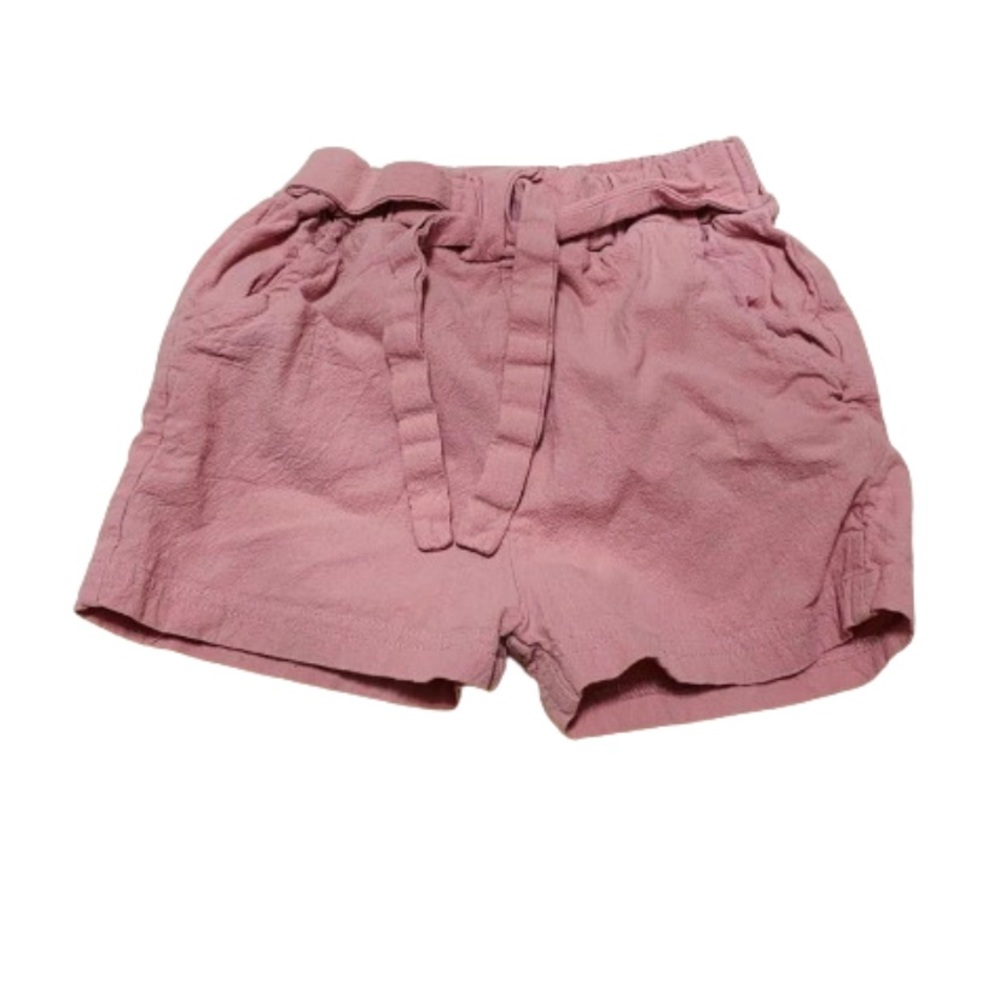 Cute Pink Shorts with Pockets and Front Tie